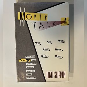 Movie Talk by David Shipman. Hardcover. First Edition.